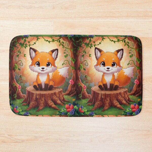 Item preview, Fox Portrait. woodland fox, fantasy fox, happy fox designed and sold by FoxVibes.