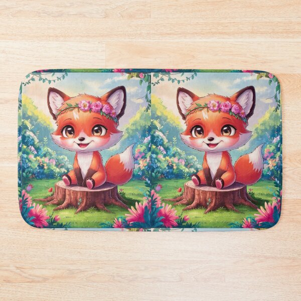 Item preview, Fox Portrait. woodland fox, fantasy fox, happy fox designed and sold by FoxVibes.