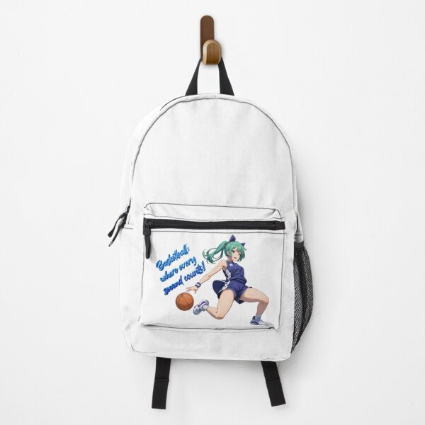 Item preview, Anime girl basketball player dribbling designed and sold by PrintPlanetGo.