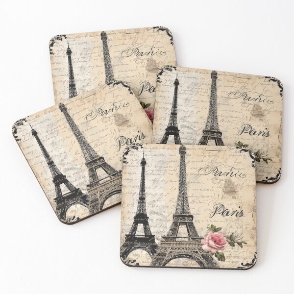 Item preview, Country Style Shabby Chic Travel French Paris Eiffel Tower designed and sold by LEILA ART SPACE.