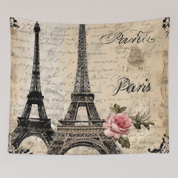 Item preview, Country Style Shabby Chic Travel French Paris Eiffel Tower designed and sold by LEILA ART SPACE.