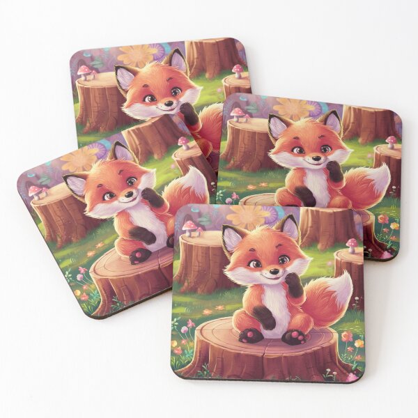 Artikelvorschau, Fuchs-Porträt. Waldfuchs, Fantasiefuchs, glücklicher Fuchs entworfen und verkauft von FoxVibes.