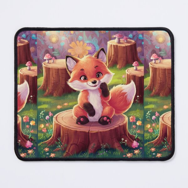 Item preview, Fox Portrait. woodland fox, fantasy fox, happy fox designed and sold by FoxVibes.