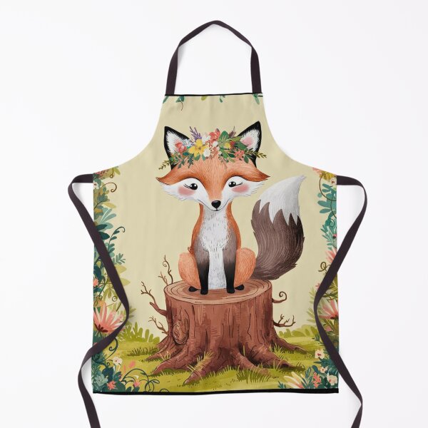 Item preview, Fox Portrait. woodland fox, fantasy fox, happy fox designed and sold by FoxVibes.