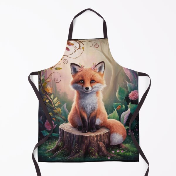 Item preview, Fox Portrait. woodland fox, fantasy fox, happy fox designed and sold by FoxVibes.