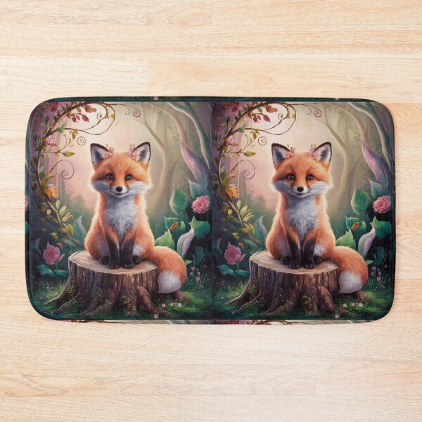 Item preview, Fox Portrait. woodland fox, fantasy fox, happy fox designed and sold by FoxVibes.