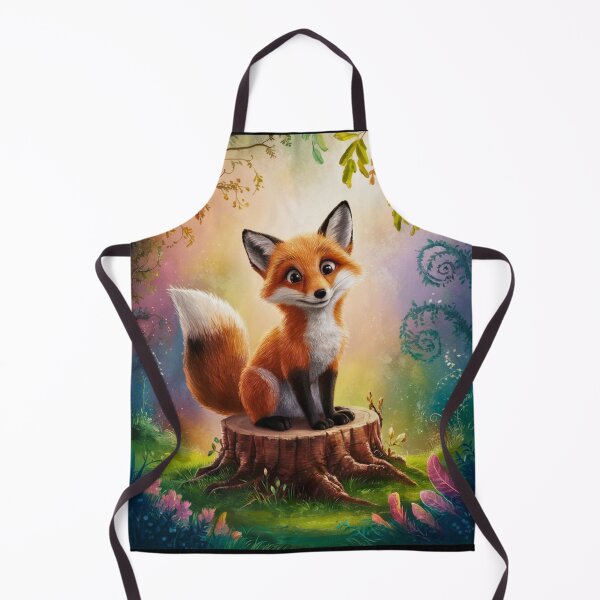 Item preview, Fox Portrait. woodland fox, fantasy fox, happy fox designed and sold by FoxVibes.