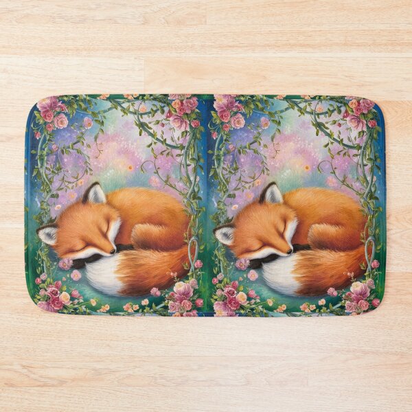 Item preview, Fox Portrait. woodland fox, fantasy fox, sleeping fox designed and sold by FoxVibes.