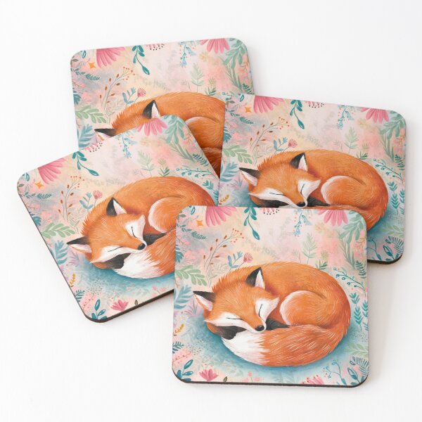 Item preview, Fox Portrait. woodland fox, fantasy fox, sleeping fox designed and sold by FoxVibes.