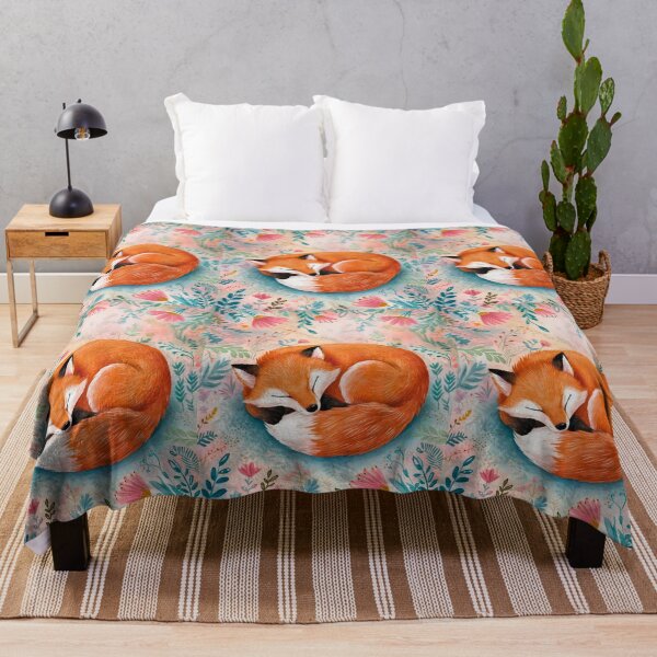 Item preview, Fox Portrait. woodland fox, fantasy fox, sleeping fox designed and sold by FoxVibes.