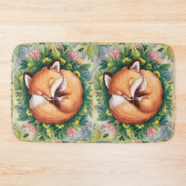 Item preview, Fox Portrait. woodland fox, fantasy fox, sleeping fox designed and sold by FoxVibes.