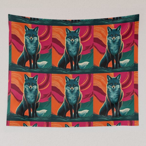 Item preview, Fox Portrait. woodland fox, fantasy fox, celestial fox designed and sold by FoxVibes.