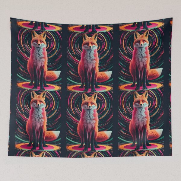 Item preview, Fox Portrait. woodland fox, fantasy fox, celestial fox designed and sold by FoxVibes.