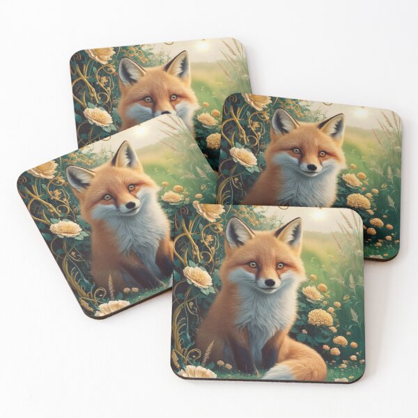 Artikelvorschau, Fuchs-Porträt. Waldfuchs, Fantasiefuchs, Blumenfuchs entworfen und verkauft von FoxVibes.