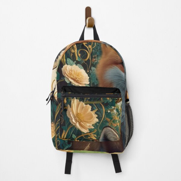 Item preview, Fox Portrait. woodland fox, fantasy fox, floral fox designed and sold by FoxVibes.