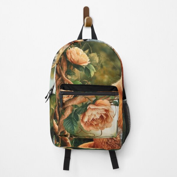 Item preview, Fox Portrait. woodland fox, fantasy fox, floral fox designed and sold by FoxVibes.