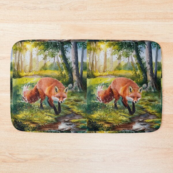Item preview, Fox Portrait. woodland fox, fantasy fox, floral fox designed and sold by FoxVibes.