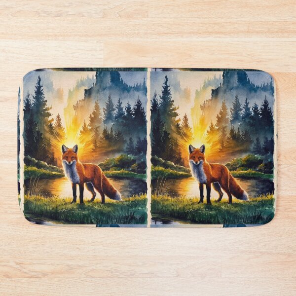 Item preview, Fox Portrait. woodland fox, fantasy fox, floral fox designed and sold by FoxVibes.