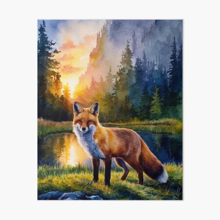 Item preview, Fox Portrait. woodland fox, fantasy fox, floral fox designed and sold by FoxVibes.