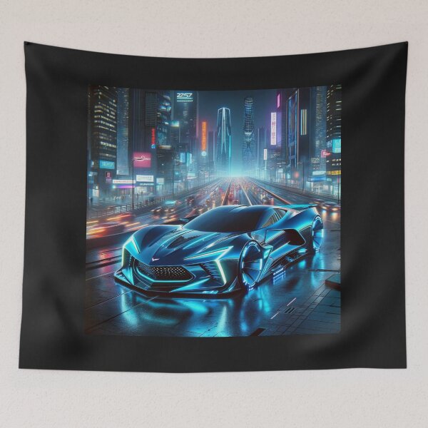 Item preview, Neon Cyber City Corvette Essence designed and sold by CultDigHoriz.