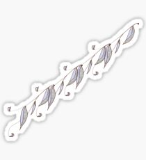Blue gum in a line. Sticker