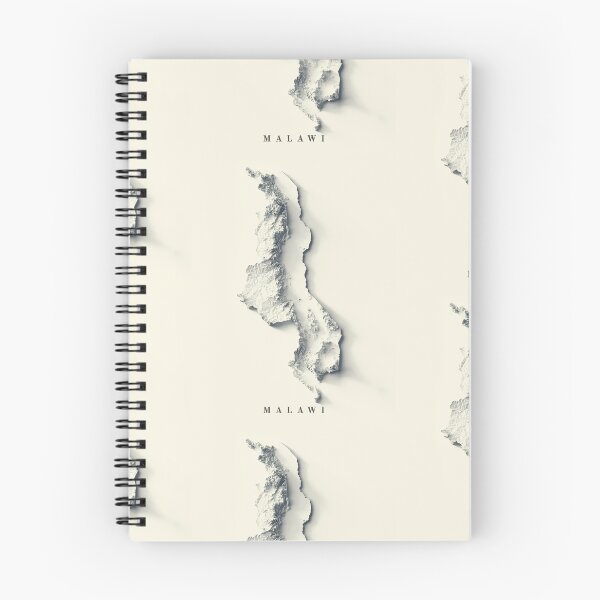 Item preview, Malawi Shaded Relief 3D Map digitally-rendered designed and sold by ThinkAboutMaps.