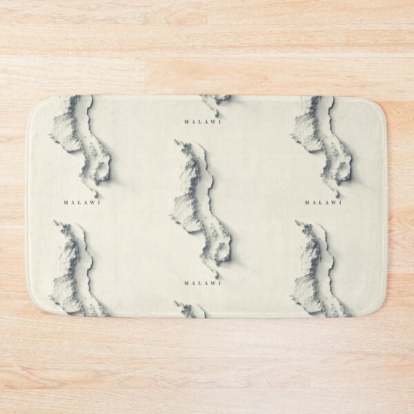 Item preview, Malawi Shaded Relief 3D Map digitally-rendered designed and sold by ThinkAboutMaps.