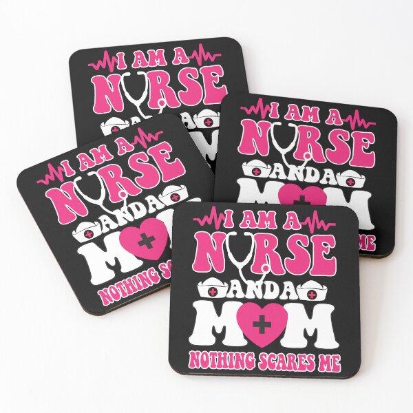 Item preview, Am A Mom and A Nurse Nothing Scares Me happy Mothers Day designed and sold by BOUCHERIT amine.