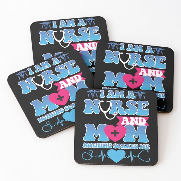 Item preview, Am A Mom and A Nurse Nothing Scares Me happy Mothers Day designed and sold by BOUCHERIT amine.