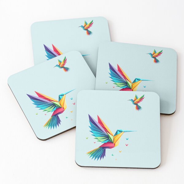 Item preview, Two origami hummingbirds designed and sold by WalterGomes.