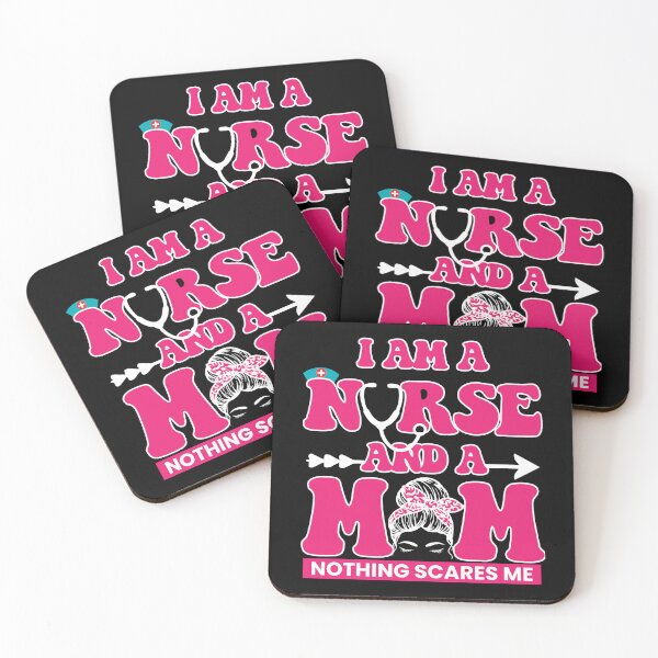 Item preview, Am A Mom and A Nurse Nothing Scares Me happy Mothers Day designed and sold by BOUCHERIT amine.