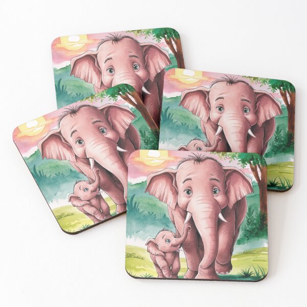 Item preview, Elephant Portrait. baby elephant, watercolor elephant, wild elephant, elephant life designed and sold by ElephantVibes.