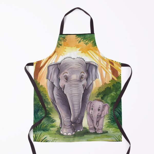 Item preview, Elephant Portrait. baby elephant, watercolor elephant, wild elephant, elephant life designed and sold by ElephantVibes.