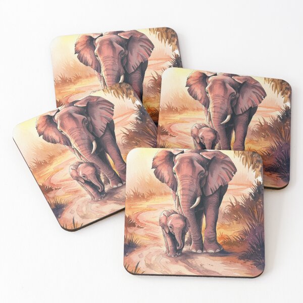 Item preview, Elephant Portrait. baby elephant, watercolor elephant, wild elephant, elephant life designed and sold by ElephantVibes.