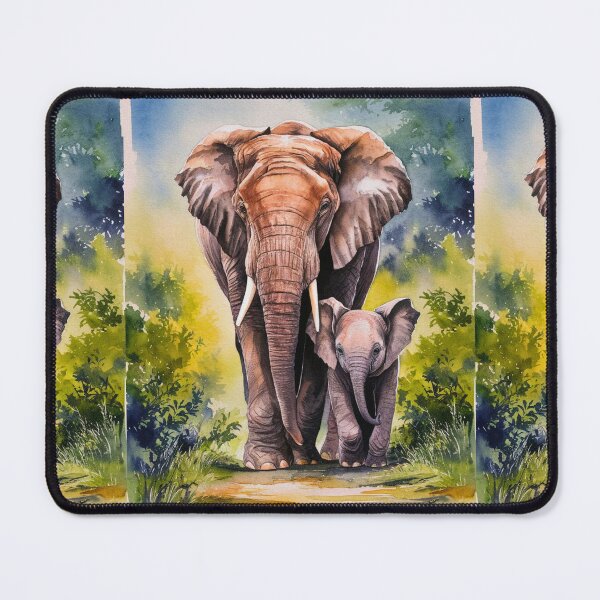 Item preview, Elephant Portrait. baby elephant, watercolor elephant, wild elephant, elephant life designed and sold by ElephantVibes.