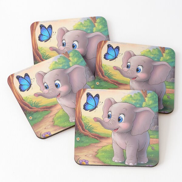 Item preview, Elephant Portrait. baby elephant, watercolor elephant, wild elephant, elephant life designed and sold by ElephantVibes.