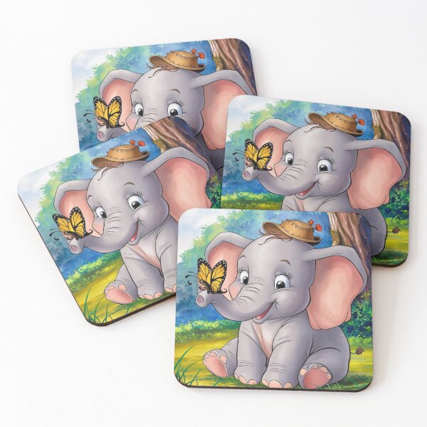 Item preview, Elephant Portrait. baby elephant, watercolor elephant, wild elephant, elephant life designed and sold by ElephantVibes.