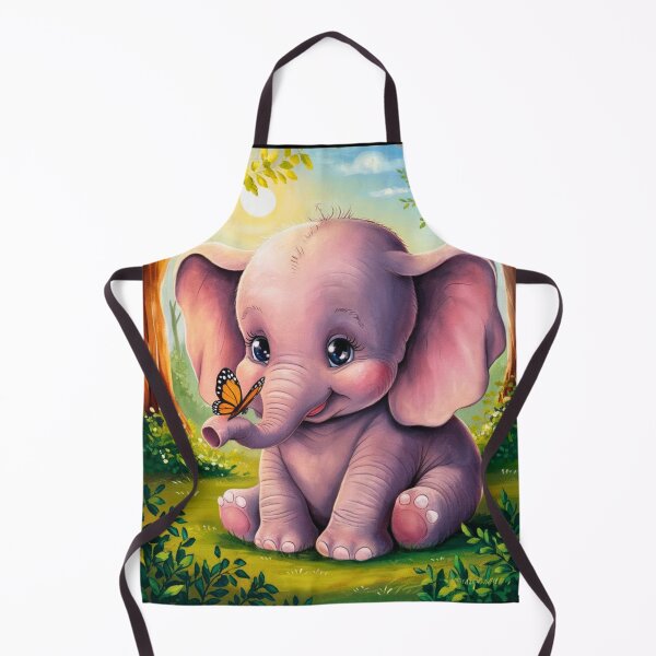 Item preview, Elephant Portrait. baby elephant, watercolor elephant, wild elephant, elephant life designed and sold by ElephantVibes.