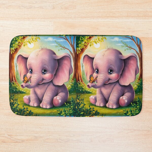 Item preview, Elephant Portrait. baby elephant, watercolor elephant, wild elephant, elephant life designed and sold by ElephantVibes.
