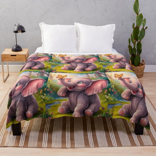 Item preview, Elephant Portrait. baby elephant, watercolor elephant, wild elephant, elephant life designed and sold by ElephantVibes.