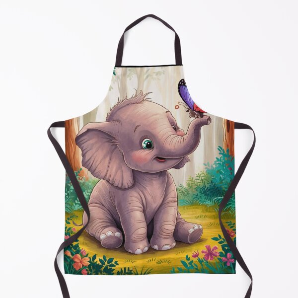 Item preview, Elephant Portrait. baby elephant, watercolor elephant, wild elephant, elephant life designed and sold by ElephantVibes.