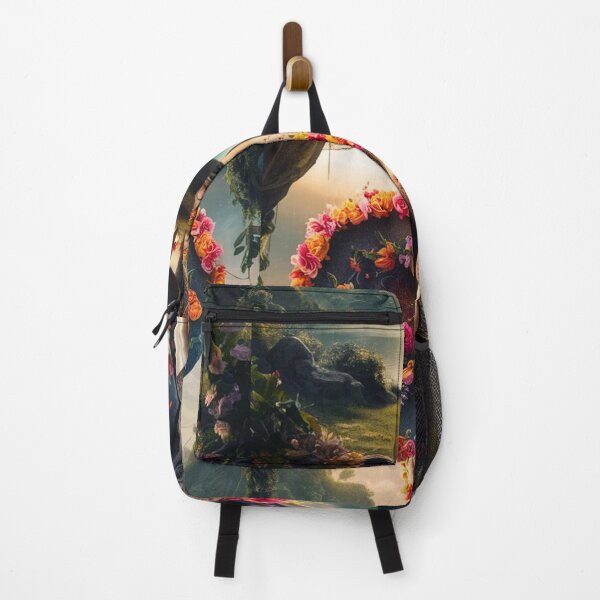 Item preview, Elephant Portrait. floral elephant, whimsical elephant, colorful elephant designed and sold by ElephantVibes.