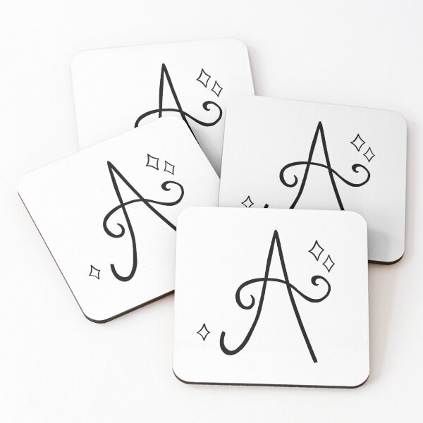 Artikelvorschau, Monogramm/Initiale mit Buchstabe A (Schwarz) entworfen und verkauft von keligraphie.