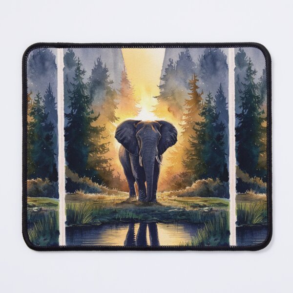 Item preview, Elephant Portrait. floral elephant, wild elephant, safari elephant designed and sold by ElephantVibes.