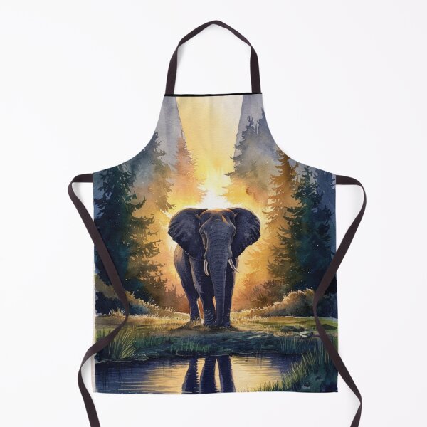 Item preview, Elephant Portrait. floral elephant, wild elephant, safari elephant designed and sold by ElephantVibes.