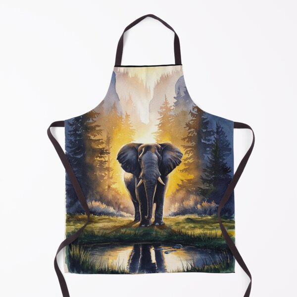 Item preview, Elephant Portrait. floral elephant, wild elephant, safari elephant designed and sold by ElephantVibes.