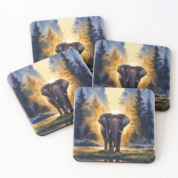 Artikelvorschau, Elefantenporträt. Blumenelefant, wilder Elefant, Safarielefant entworfen und verkauft von ElephantVibes.