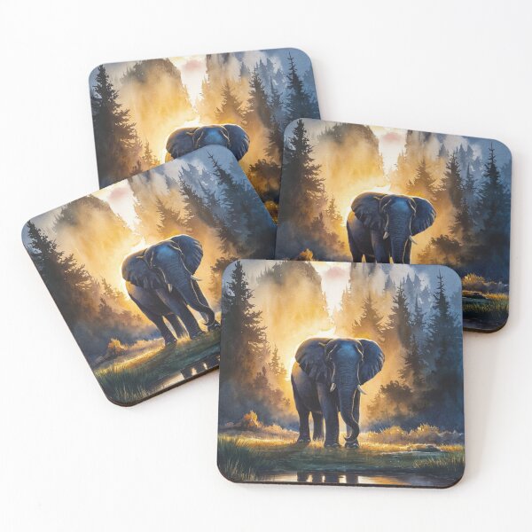 Artikelvorschau, Elefantenporträt. Blumenelefant, wilder Elefant, Safarielefant entworfen und verkauft von ElephantVibes.