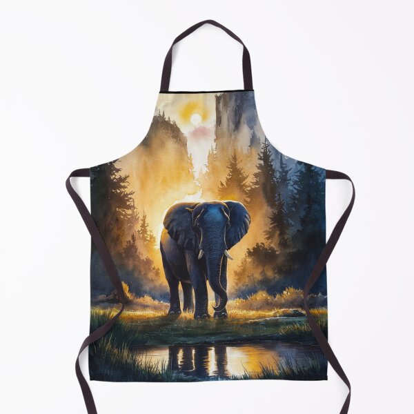 Item preview, Elephant Portrait. floral elephant, wild elephant, safari elephant designed and sold by ElephantVibes.