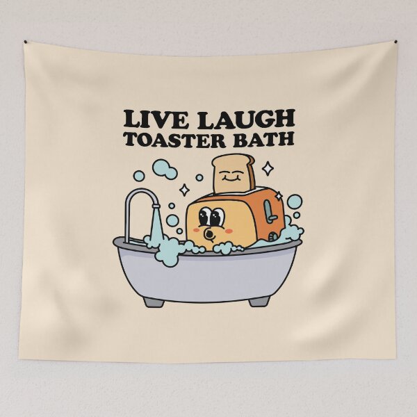 Item preview, Live Laugh Toaster Bath designed and sold by NQArtist.